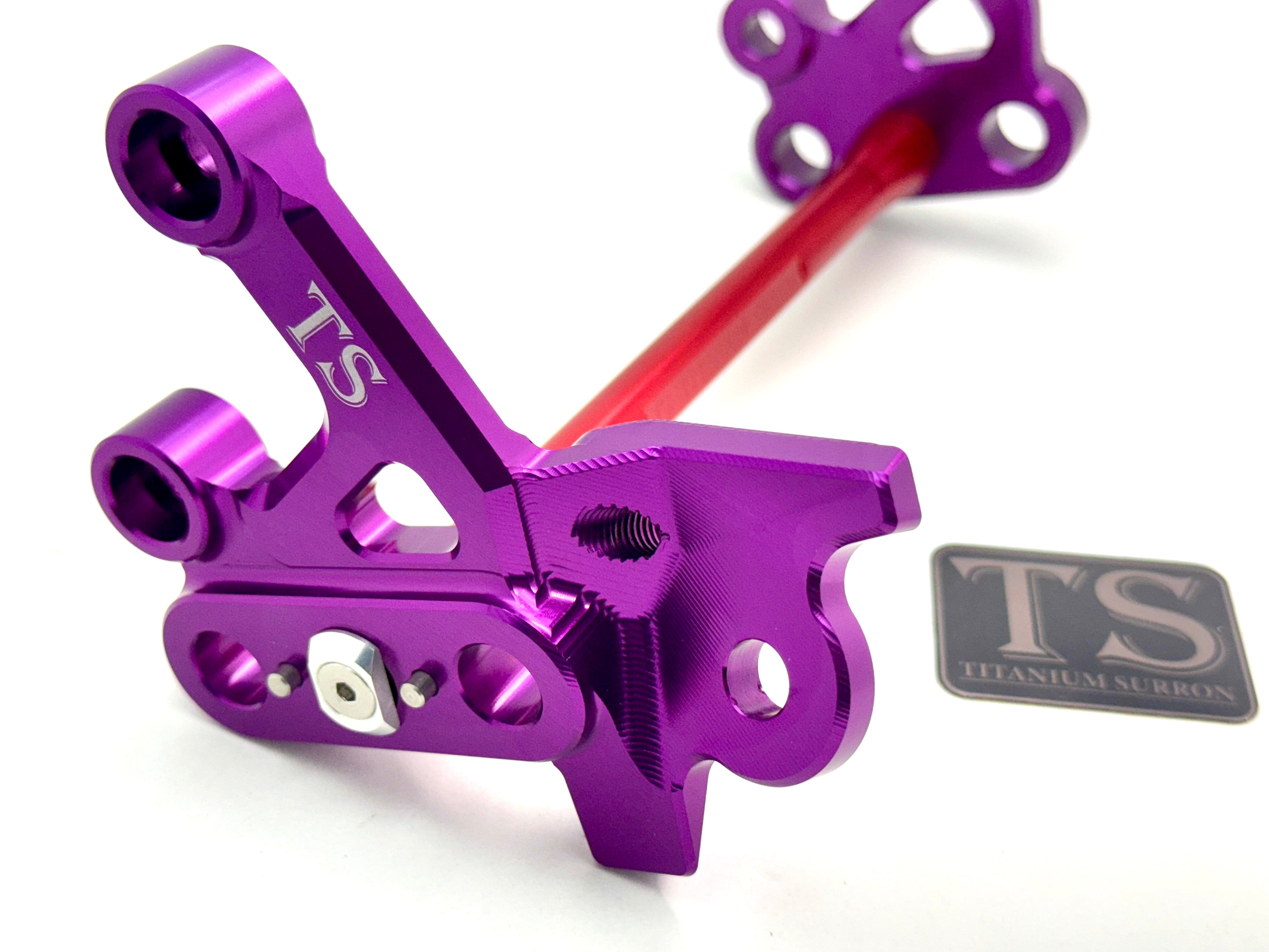 Custom CNC Aluminum Footpeg Bracket Assembly E-Ride Pro