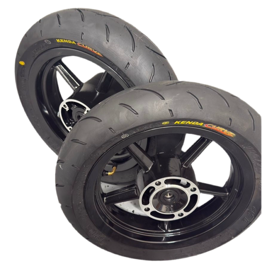 Black Tuttio/Yozma Supermoto Wheelset