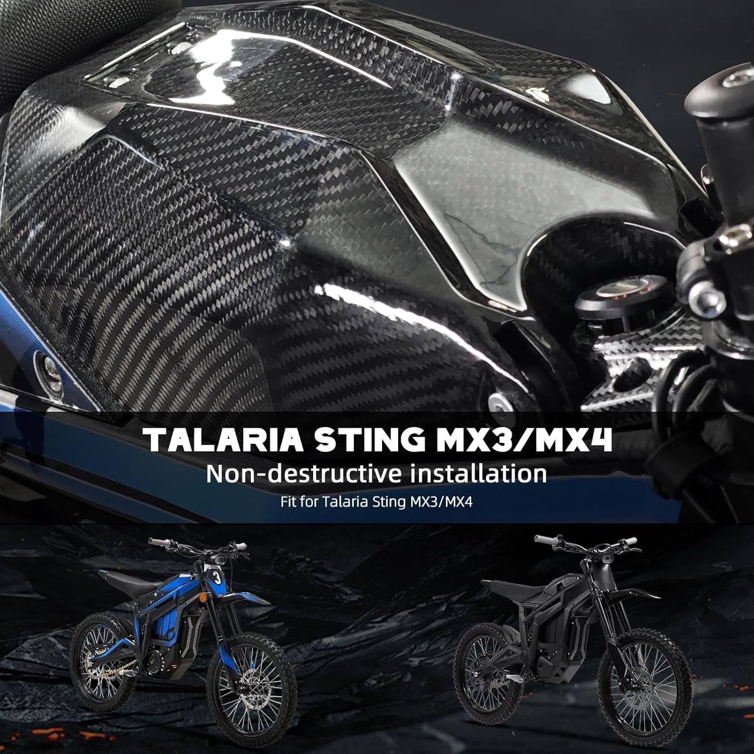 Carbon Fiber Talaria Battery Lid (REAL)