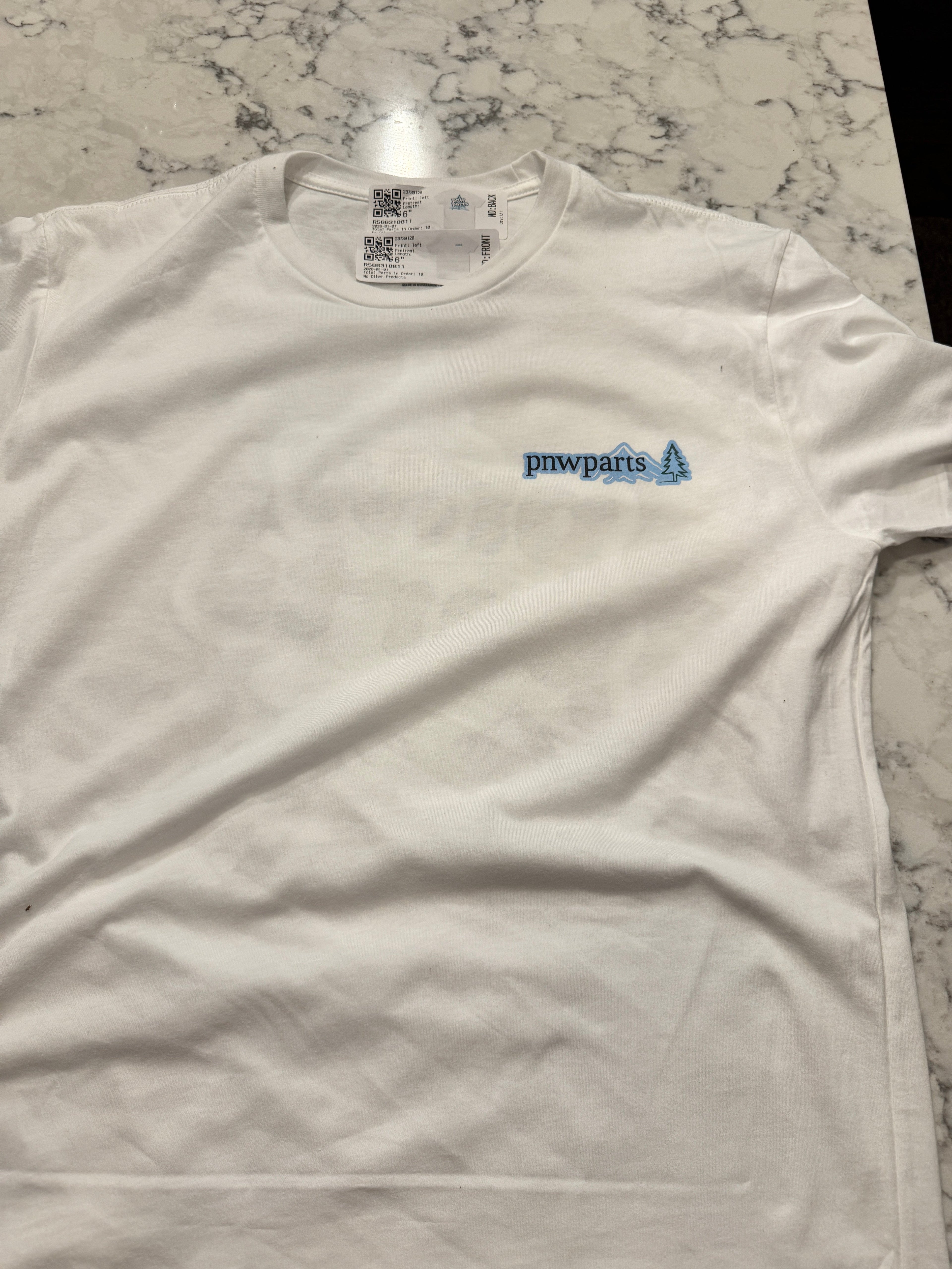 Pnwparts white t-shirt