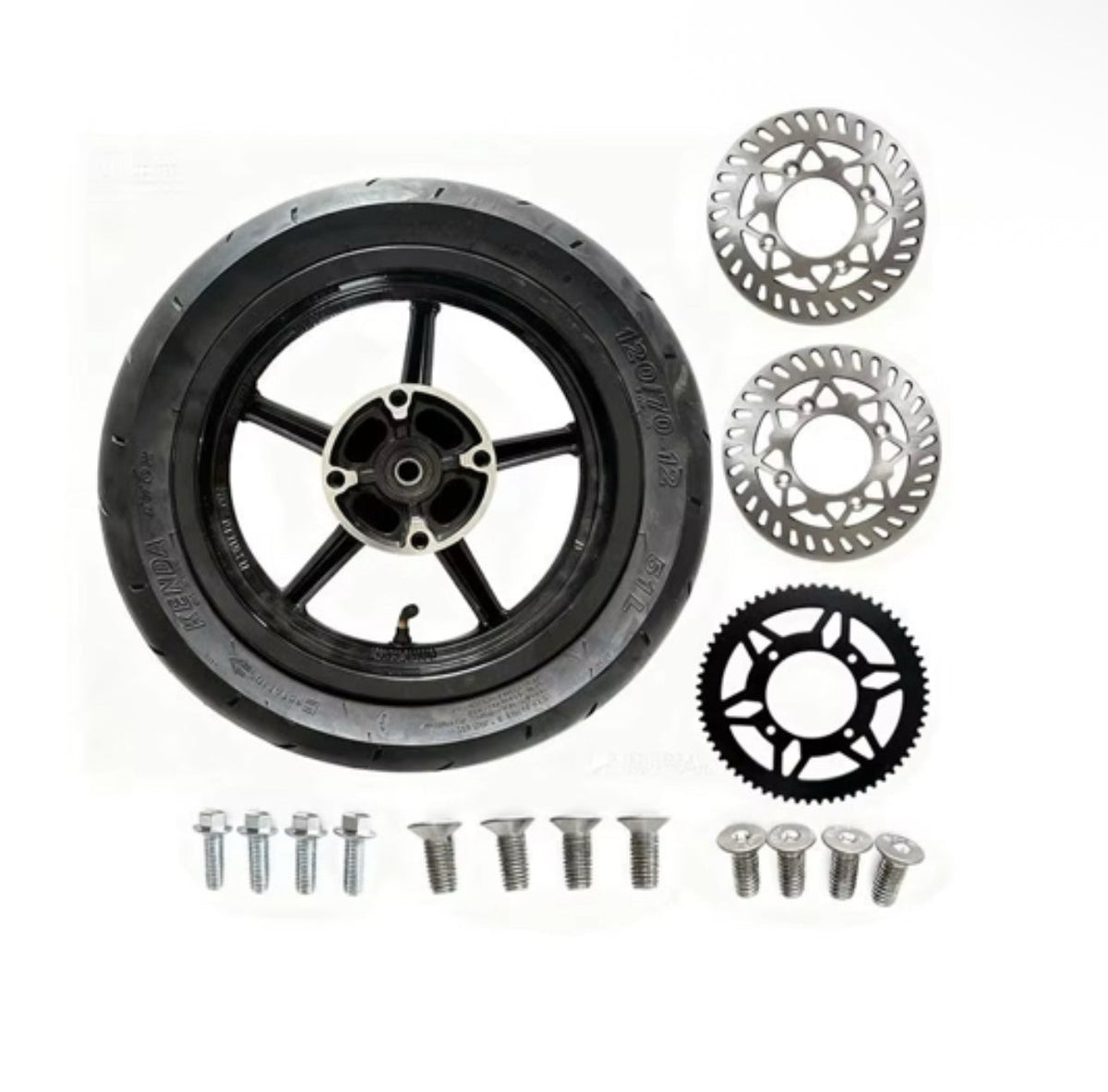 Black Tuttio/Yozma Supermoto Wheelset
