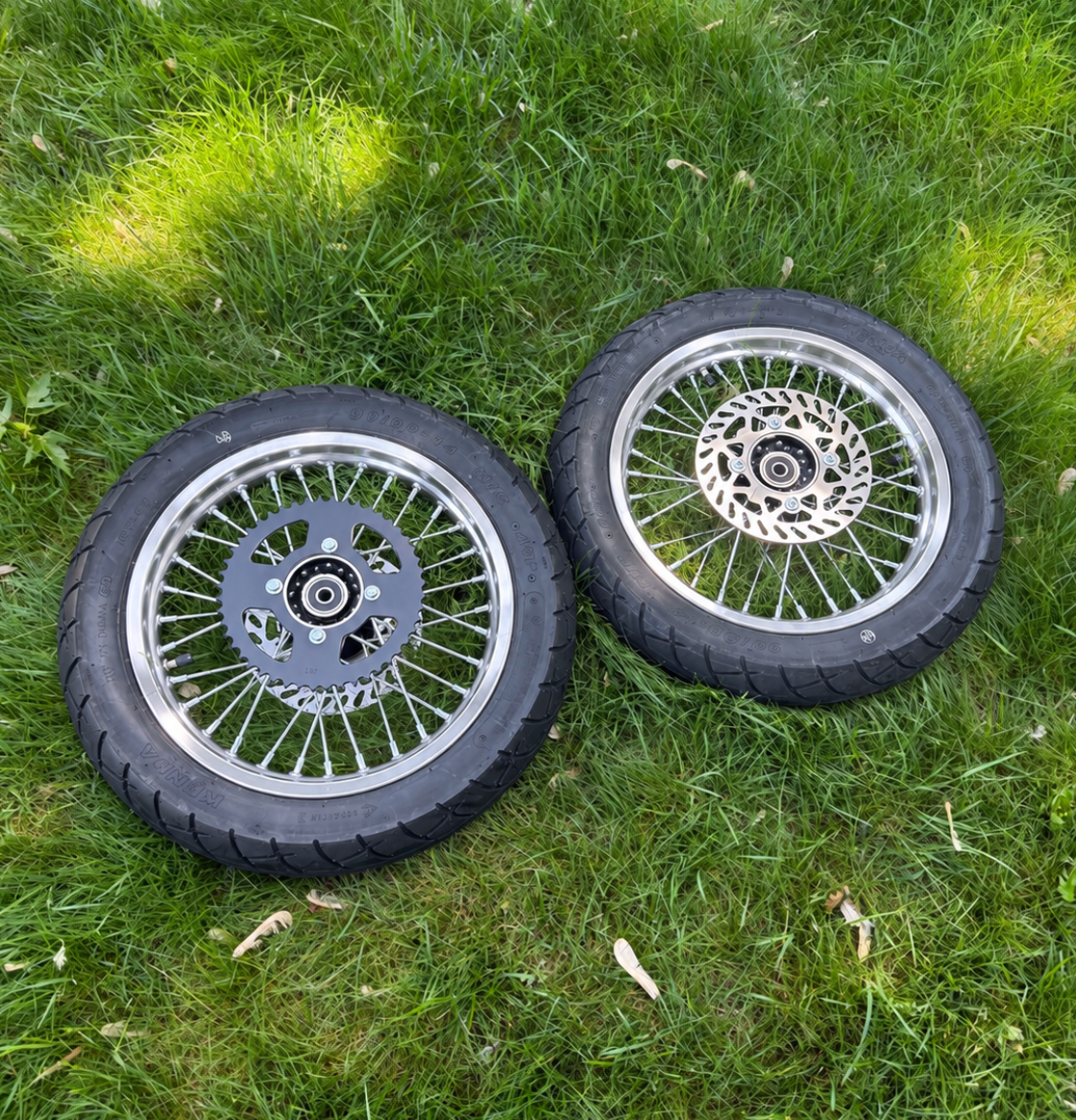 14" Chrome Super Moto Wheels