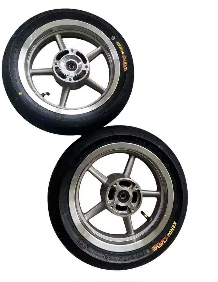 Silver Supermoto Wheels