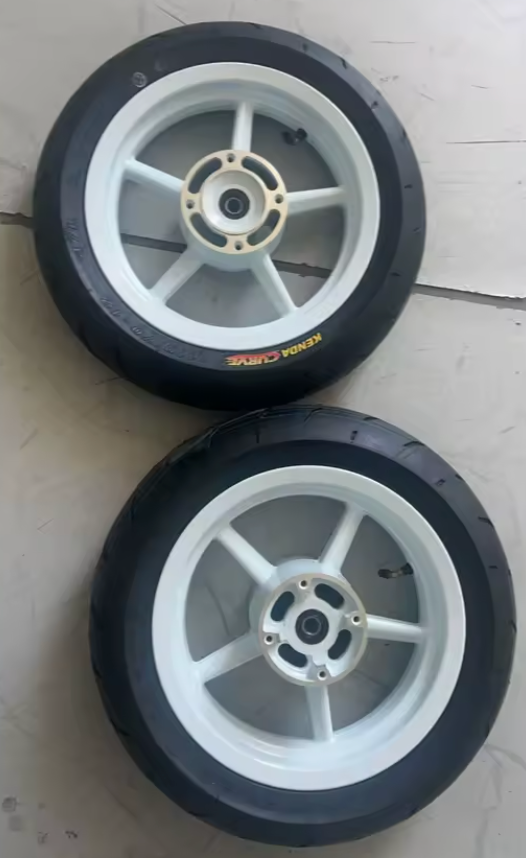 White Supermoto Wheels