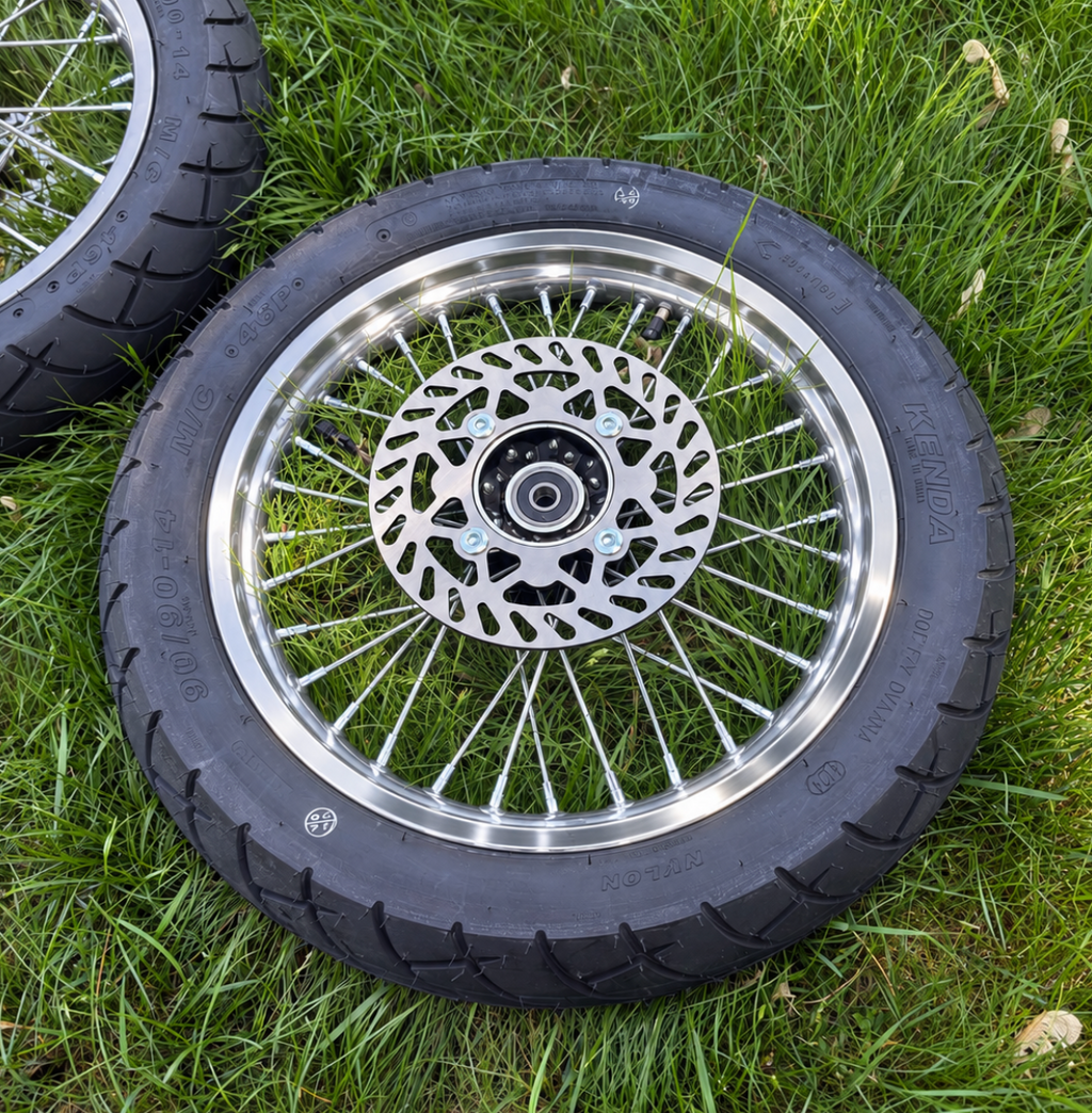14" Chrome Super Moto Wheels