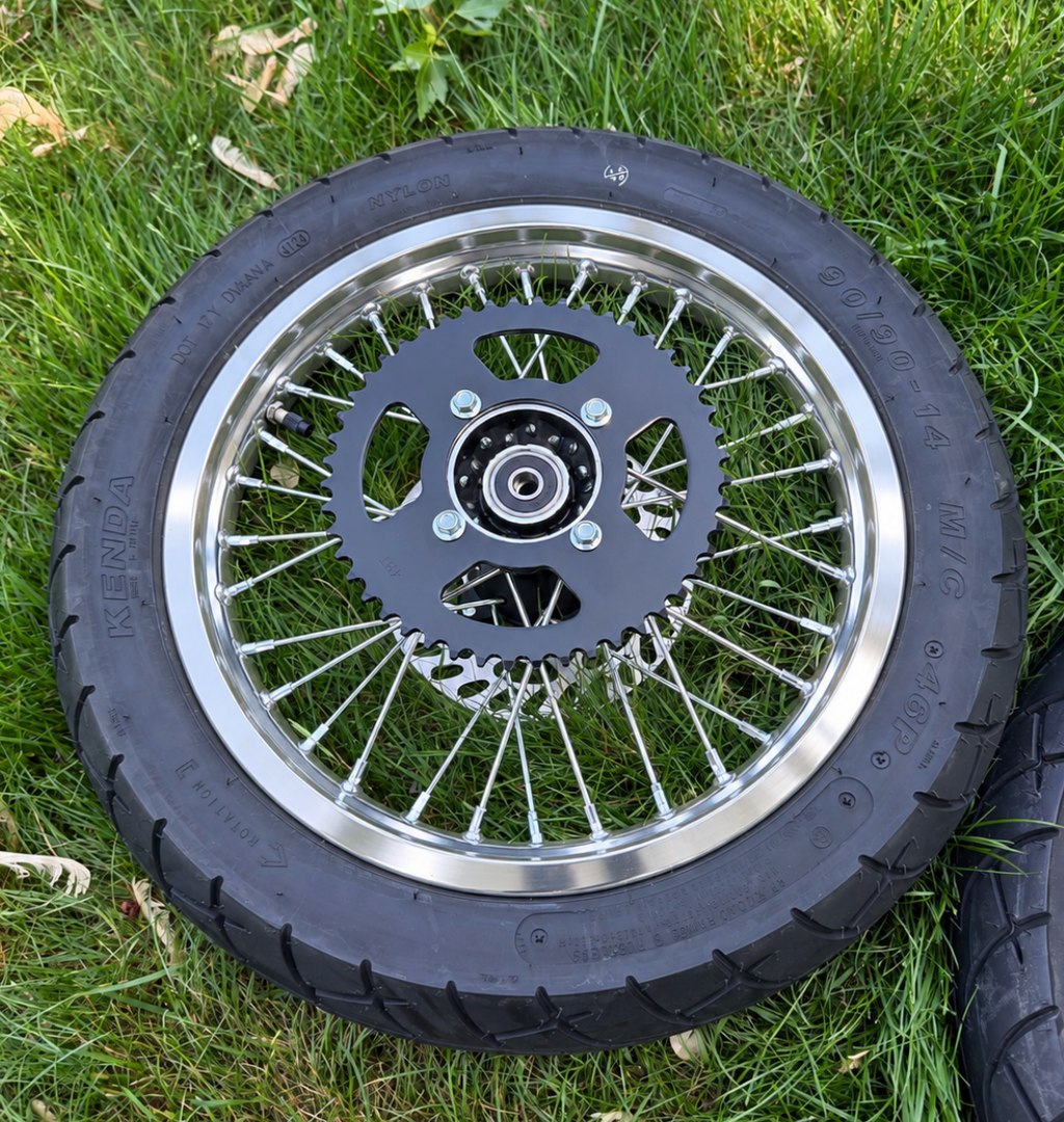 14" Chrome Super Moto Wheels