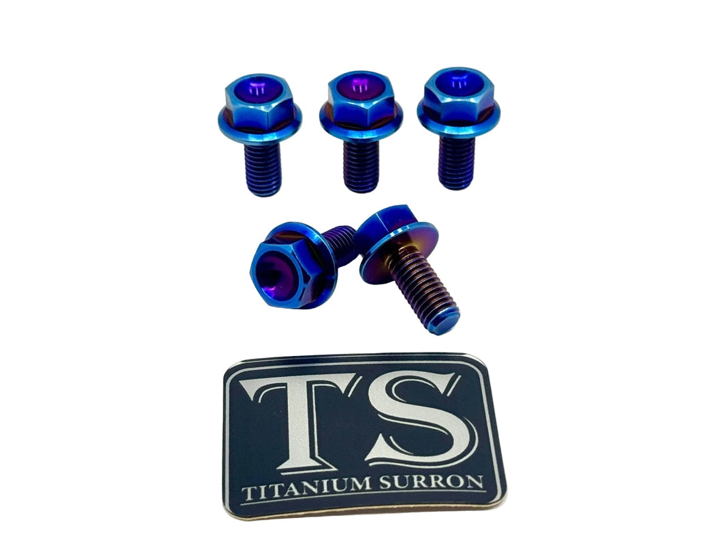Titanium Rear Sprocket Bolts - E-Moto